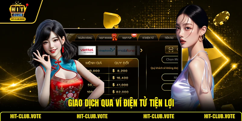 Giao dịch qua ví điện tử tiện lợi